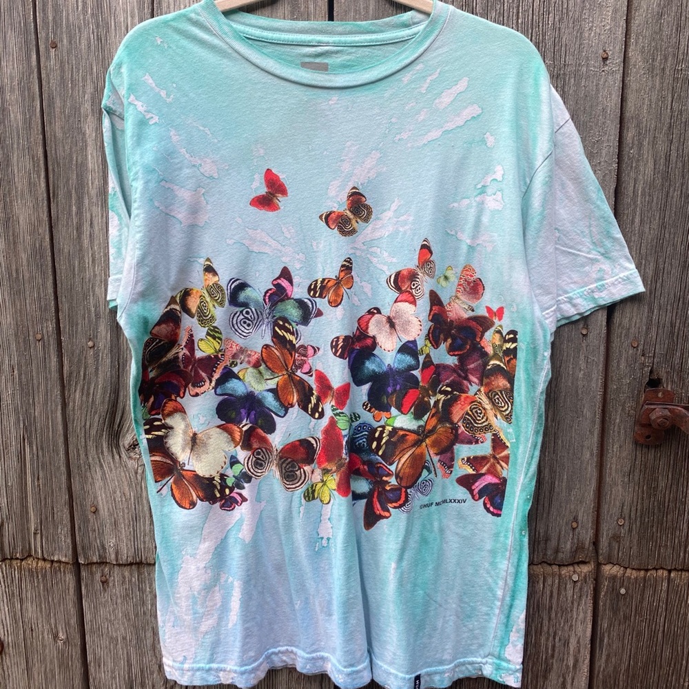 HUF butterfly tee